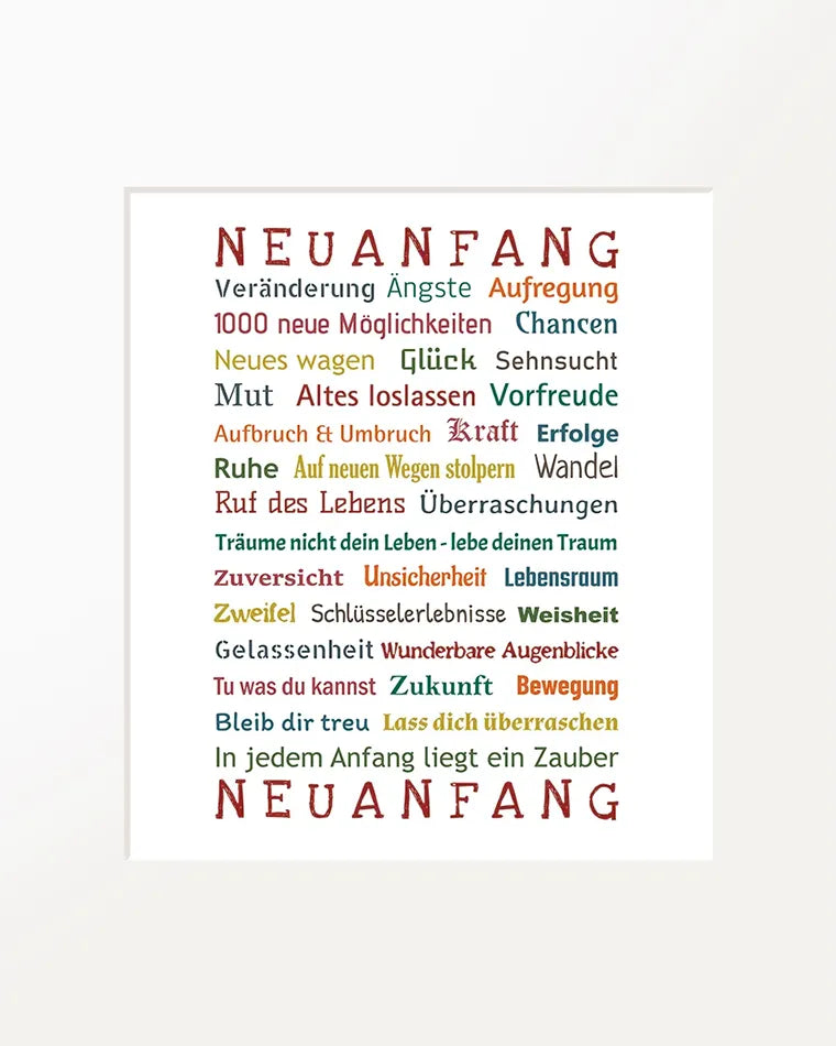 Passepartout-Bild "Neuanfang"