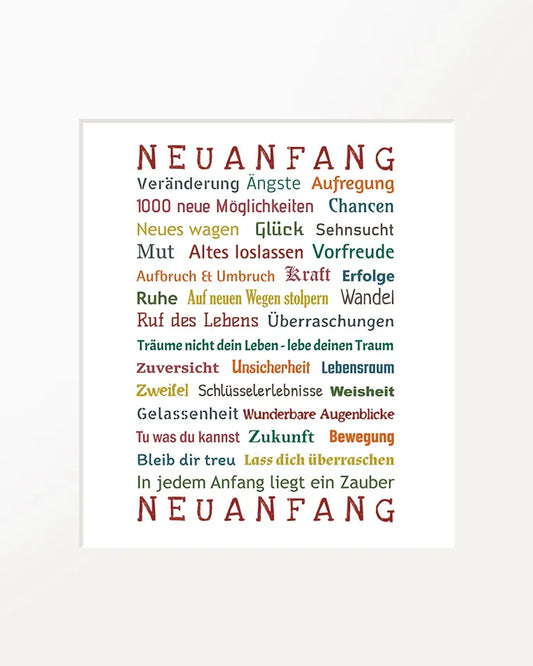 Passepartout-Bild "Neuanfang"