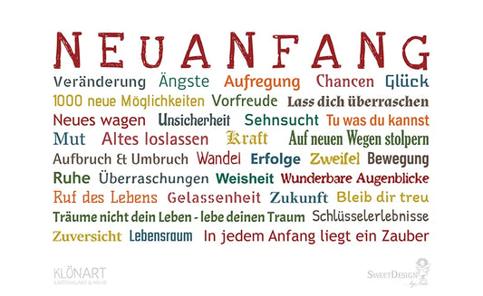 Frühstücksbrettchen "Neuanfang"