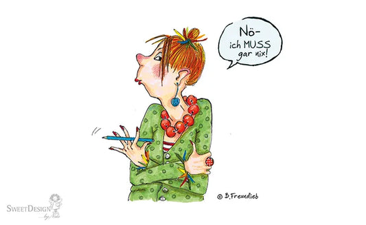 Frühstücksbrettchen "Nö - ich muss gar nix!"