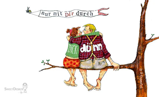 Frühstücksbrettchen "Nur mit dir durch dick und dünn"