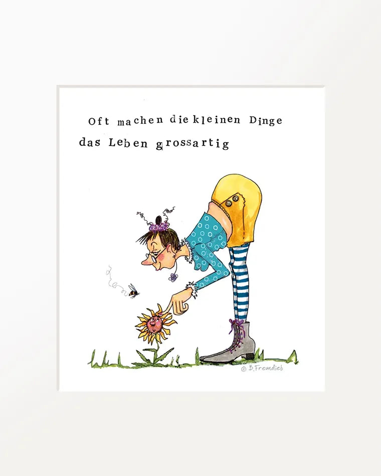 Passepartout-Bild "Oft machen die kleinen Dinge das Leben grossartig"