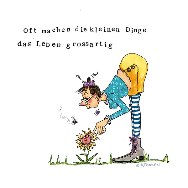 Holzbild "Oft machen die kleinen Dinge das Leben grossartig"