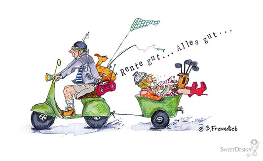 Frühstücksbrettchen "Rente gut... Alles gut..."