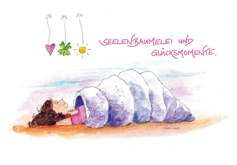 Künstlerkarte "Seelenbaumelei und Glücksmomente"