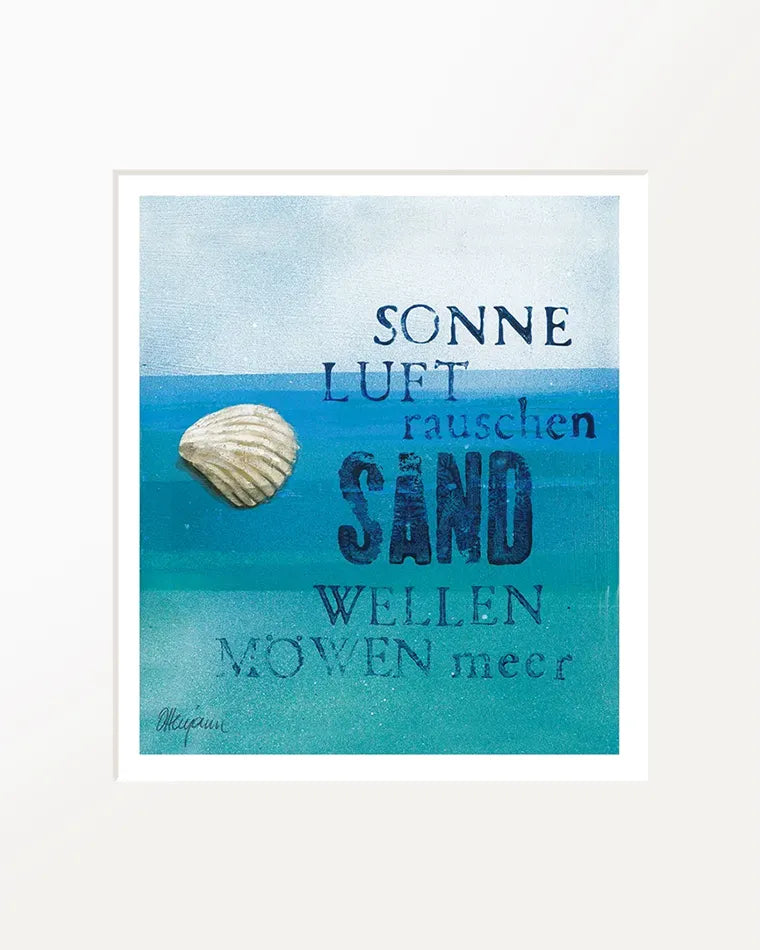 Passepartout-Bild "Sonne Luft rauschen ..."