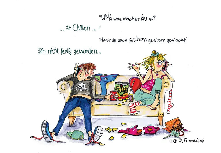 Künstlerkarte "Und was machst du so?"