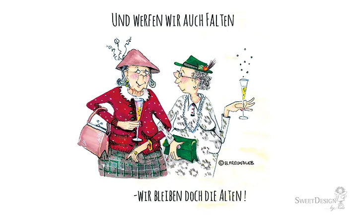 Frühstücksbrettchen "Und werfen wir auch Falten..."