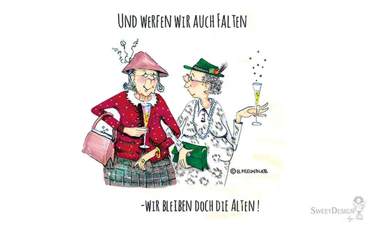 Frühstücksbrettchen "Und werfen wir auch Falten..."