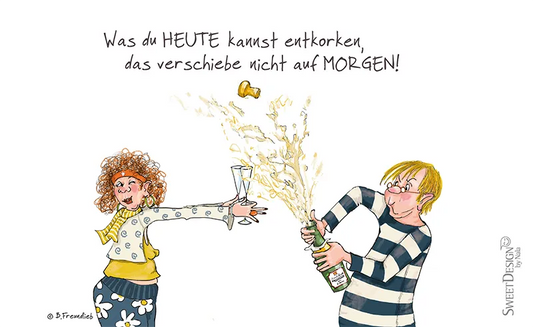 Frühstücksbrettchen "Was du heute kannst entkorken..."