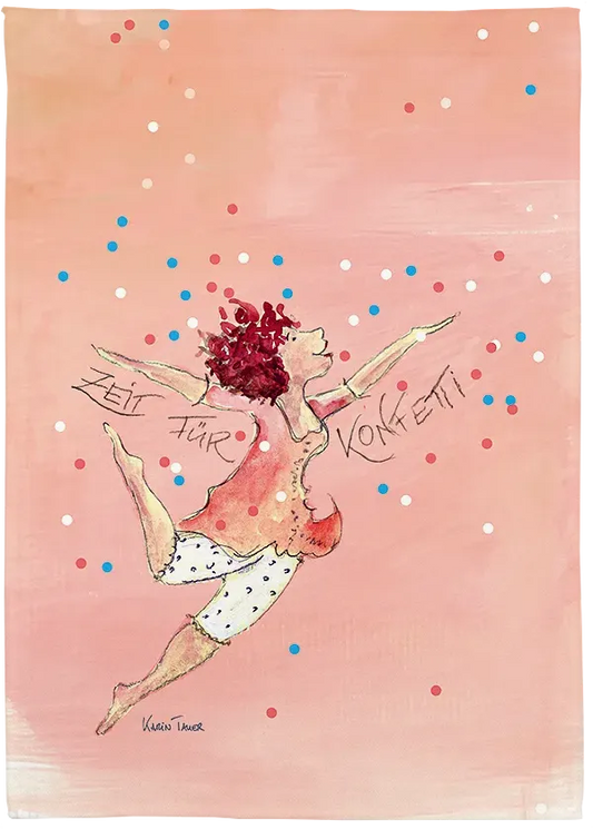 Geschirrtuch "Zeit für Konfetti"