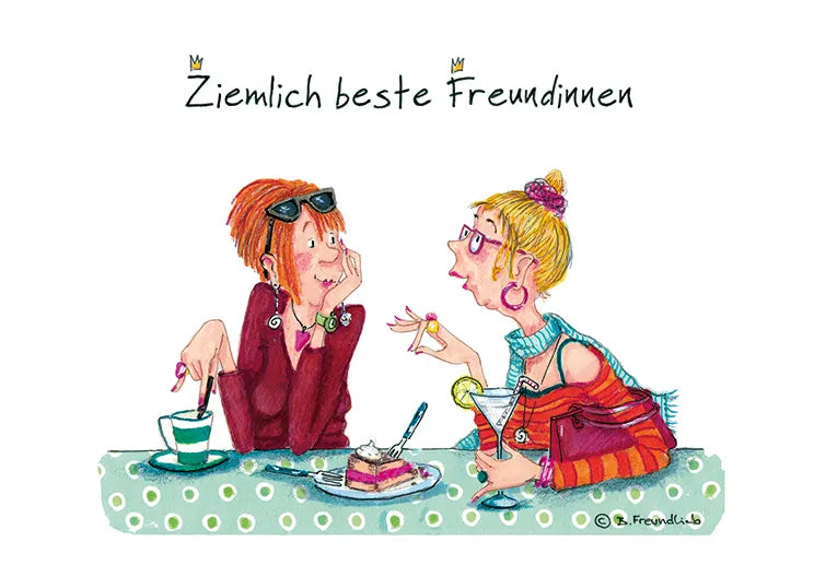 Künstlerkarte "Ziemlich beste Freundinnen"