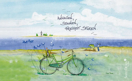 Frühstücksbrettchen "Anhalten, Staunen, Freiheit spüren"