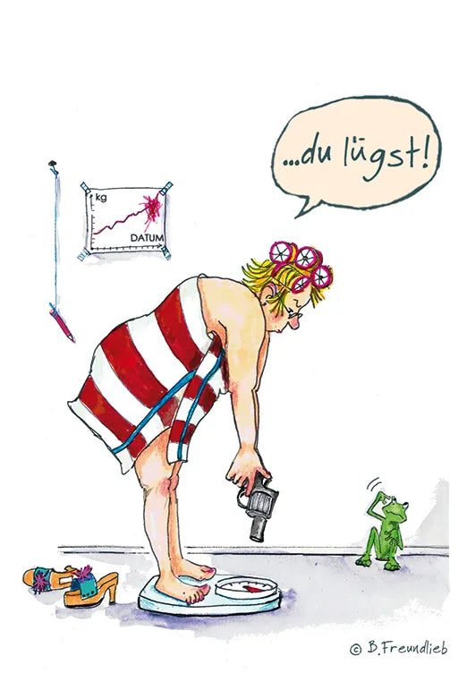 Künstlerkarte "Du lügst!"