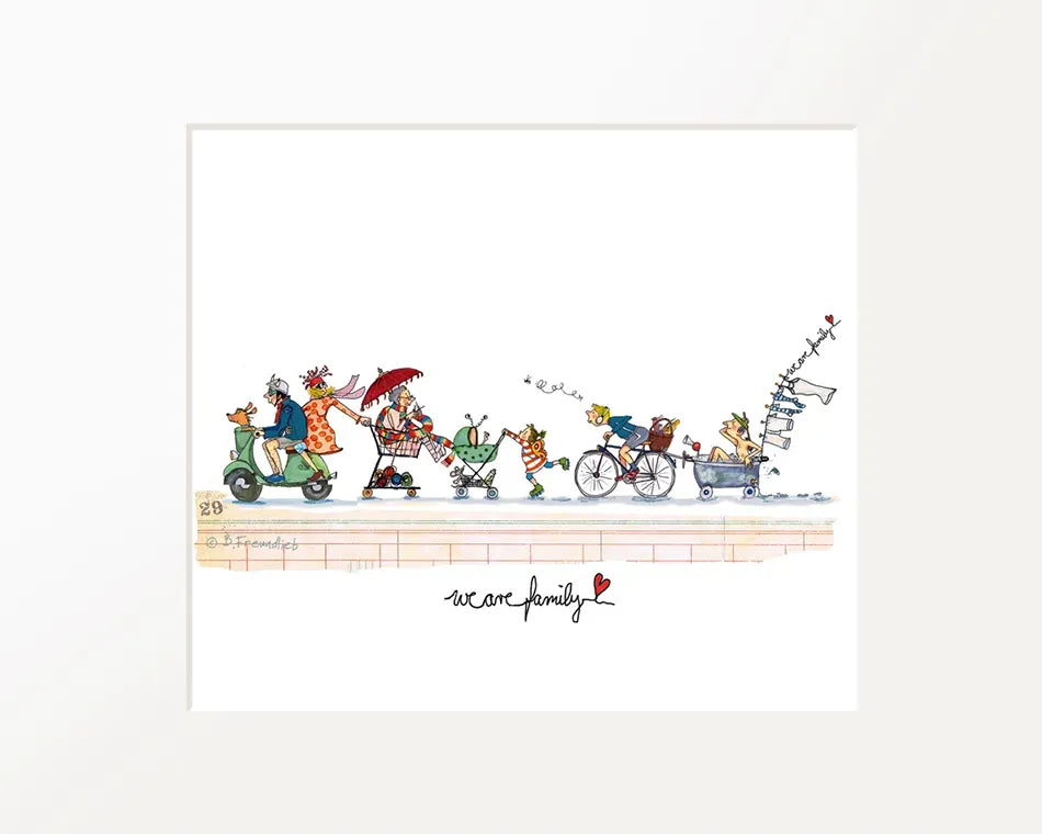 Passepartout-Bild "we are family"